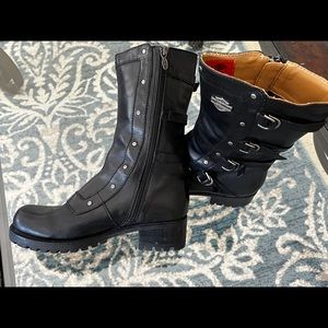 Harley Davidson Womens Leather boots. Size 8.